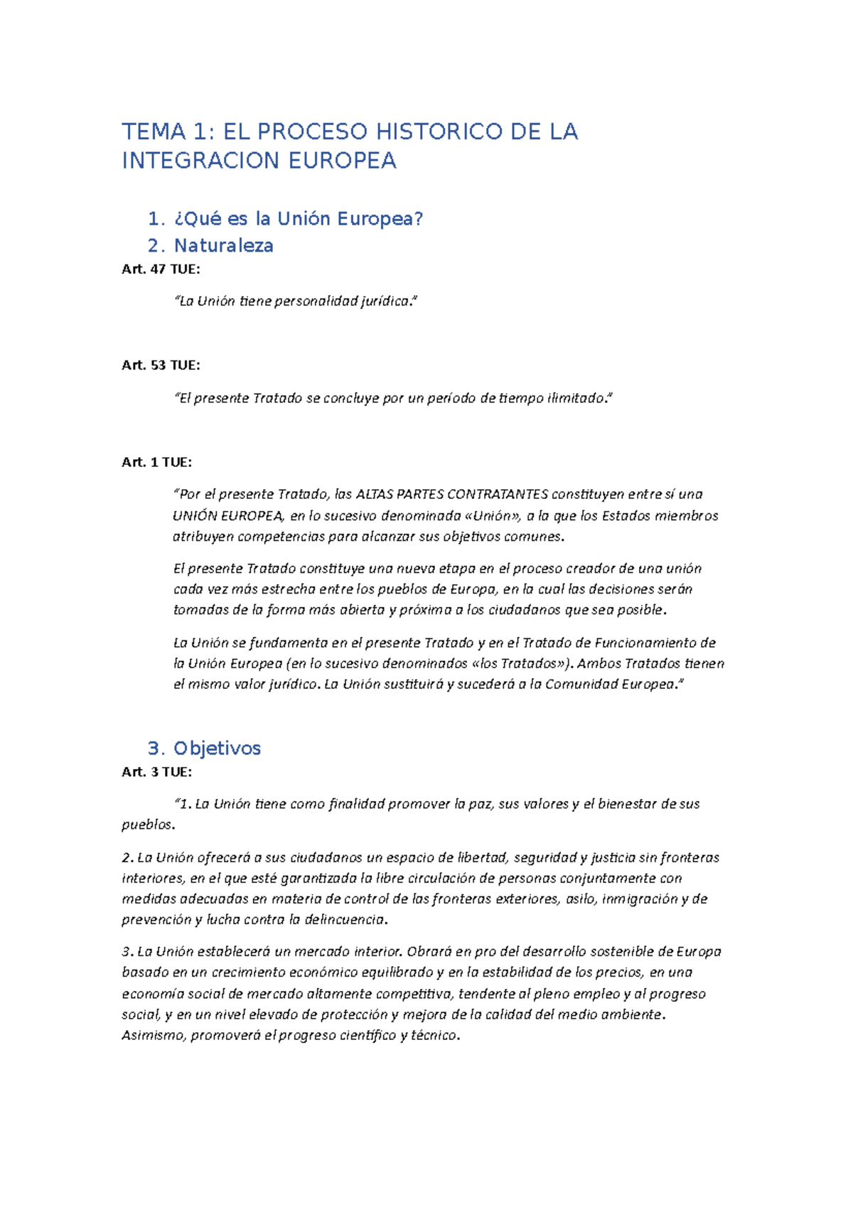 Tema 1 Instituciones De La Ue Tema 1 El Proceso Historico De La Integracion Europea 1 ¿qué 8289