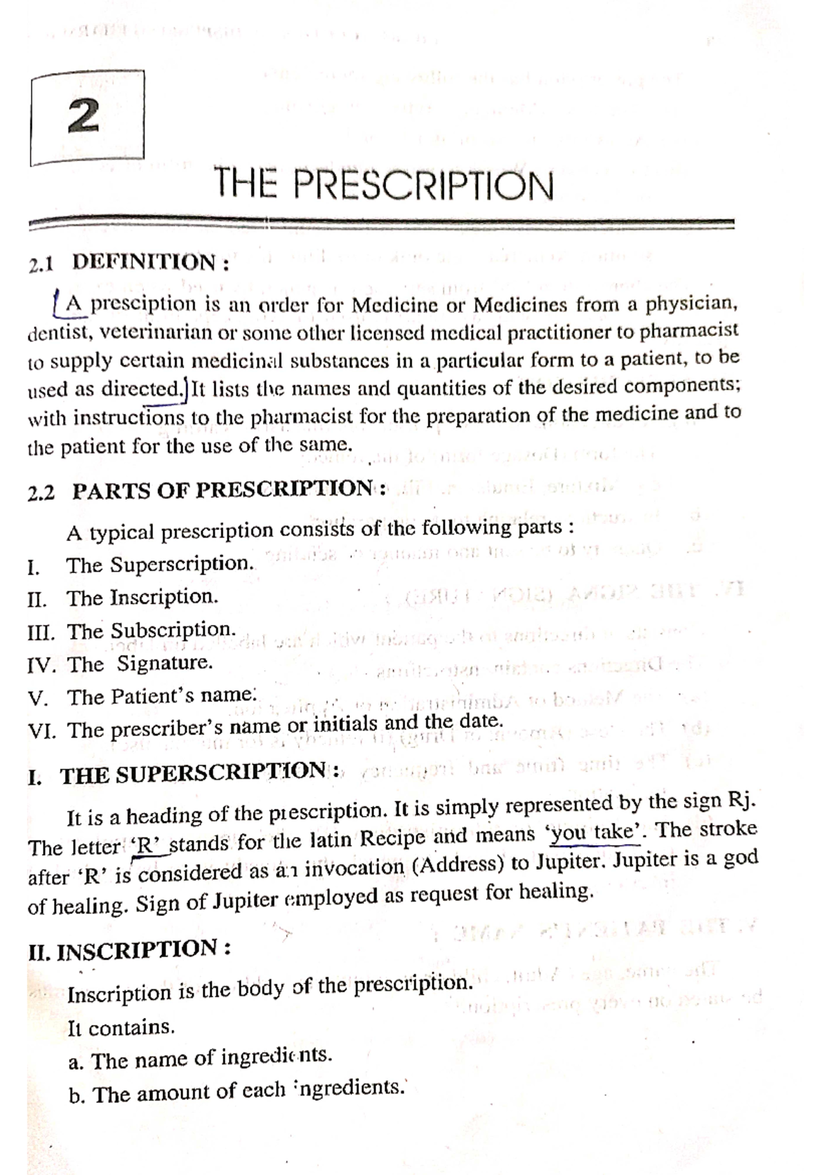 Prescription - PHARMACY - Studocu