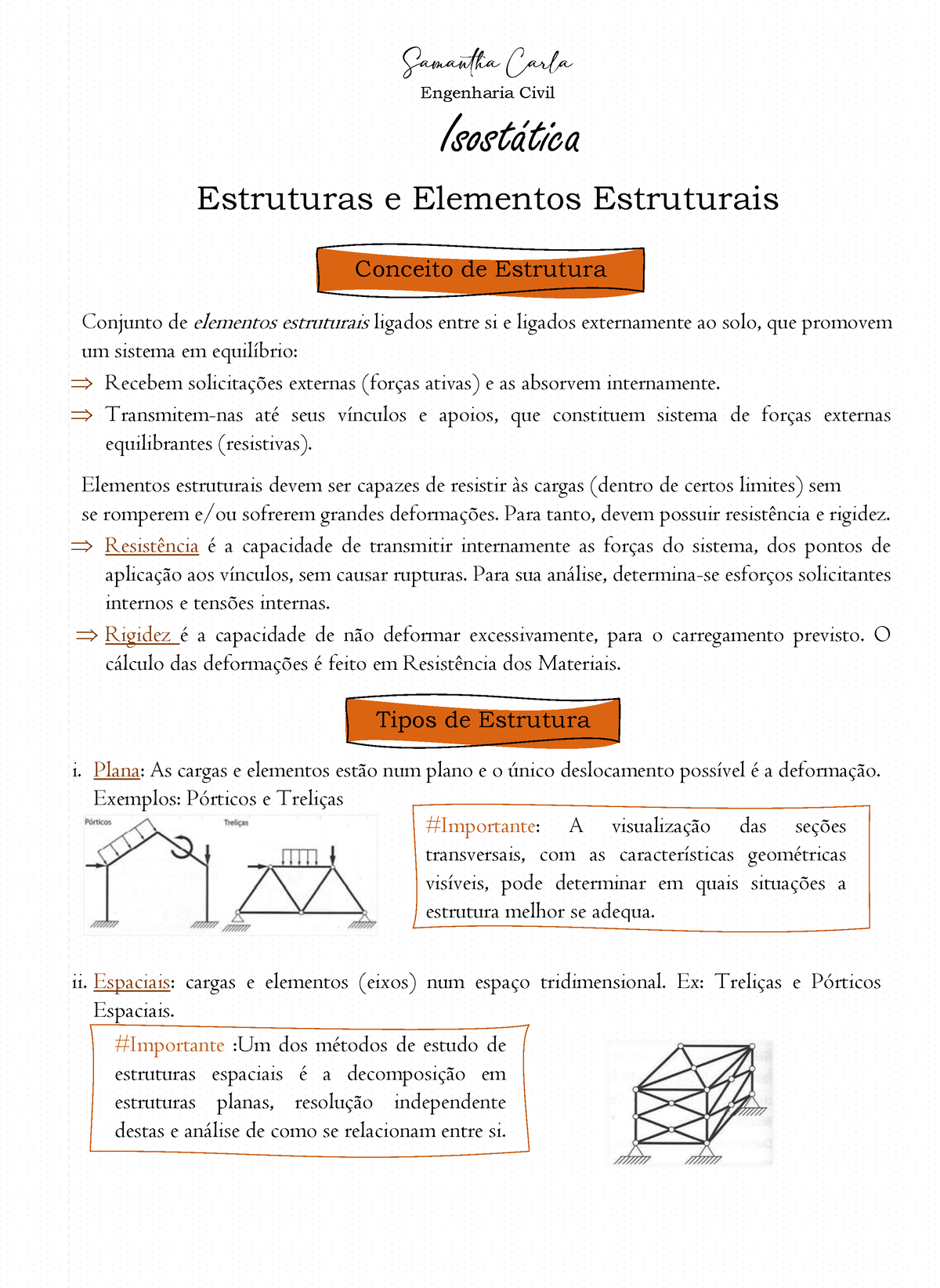 Iso -Elementos Estruturais - Samantha Carla Engenharia Civil Isostática ...