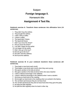 idioma extranjero 2 assignment 4 text file uveg