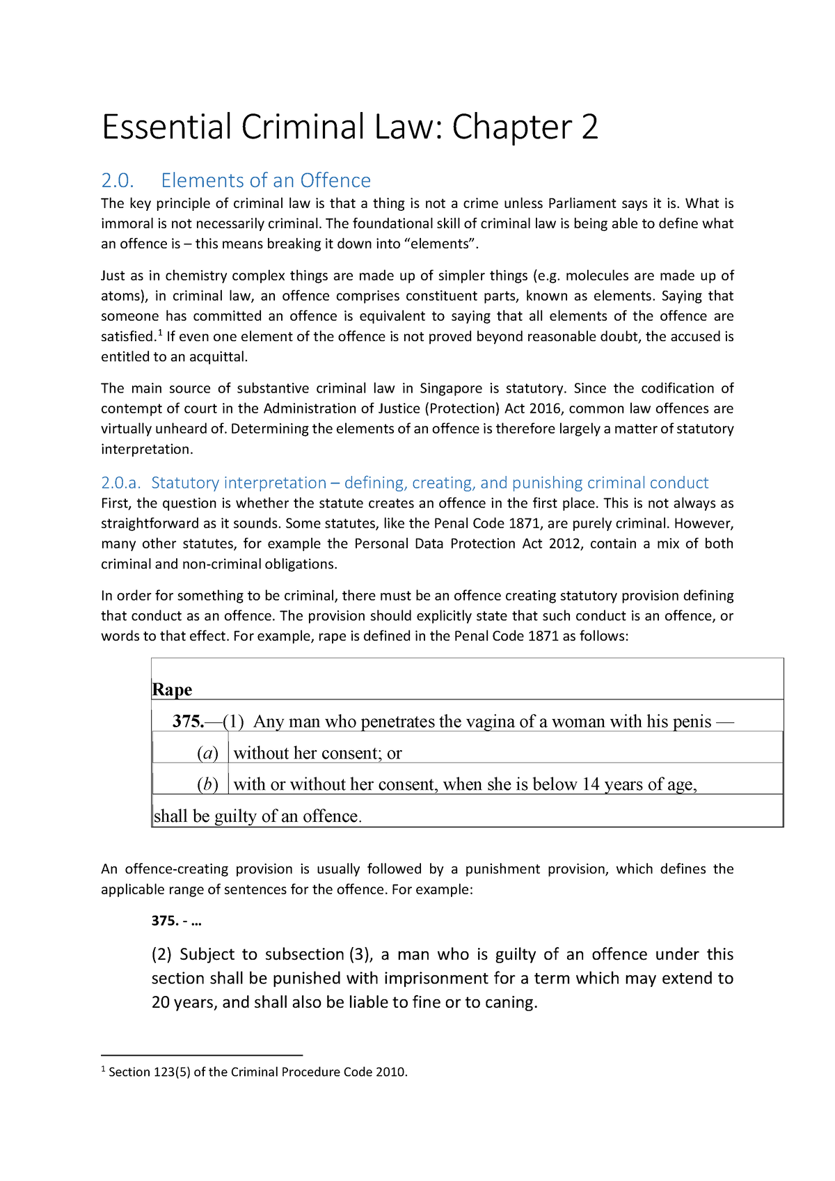 Essential Criminal Law Chapter 2 (Updated) - Essential Criminal Law ...