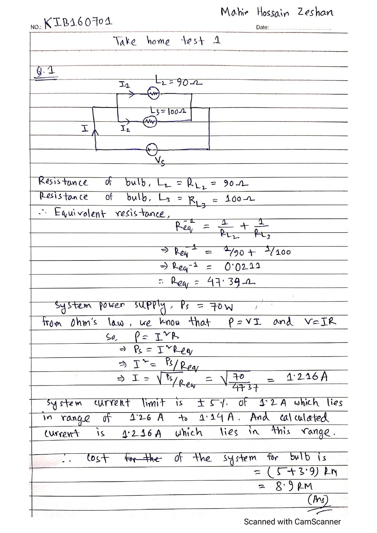 Test 1 - Test - Electrical Engineering - Studocu