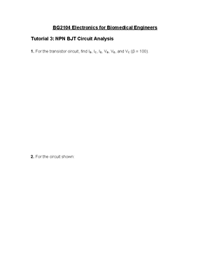Summary basic circuit - BG2104 - Studocu