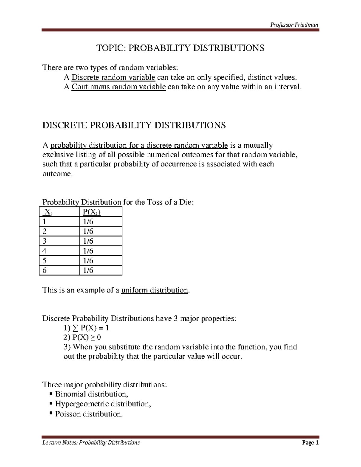 probability research paper topics