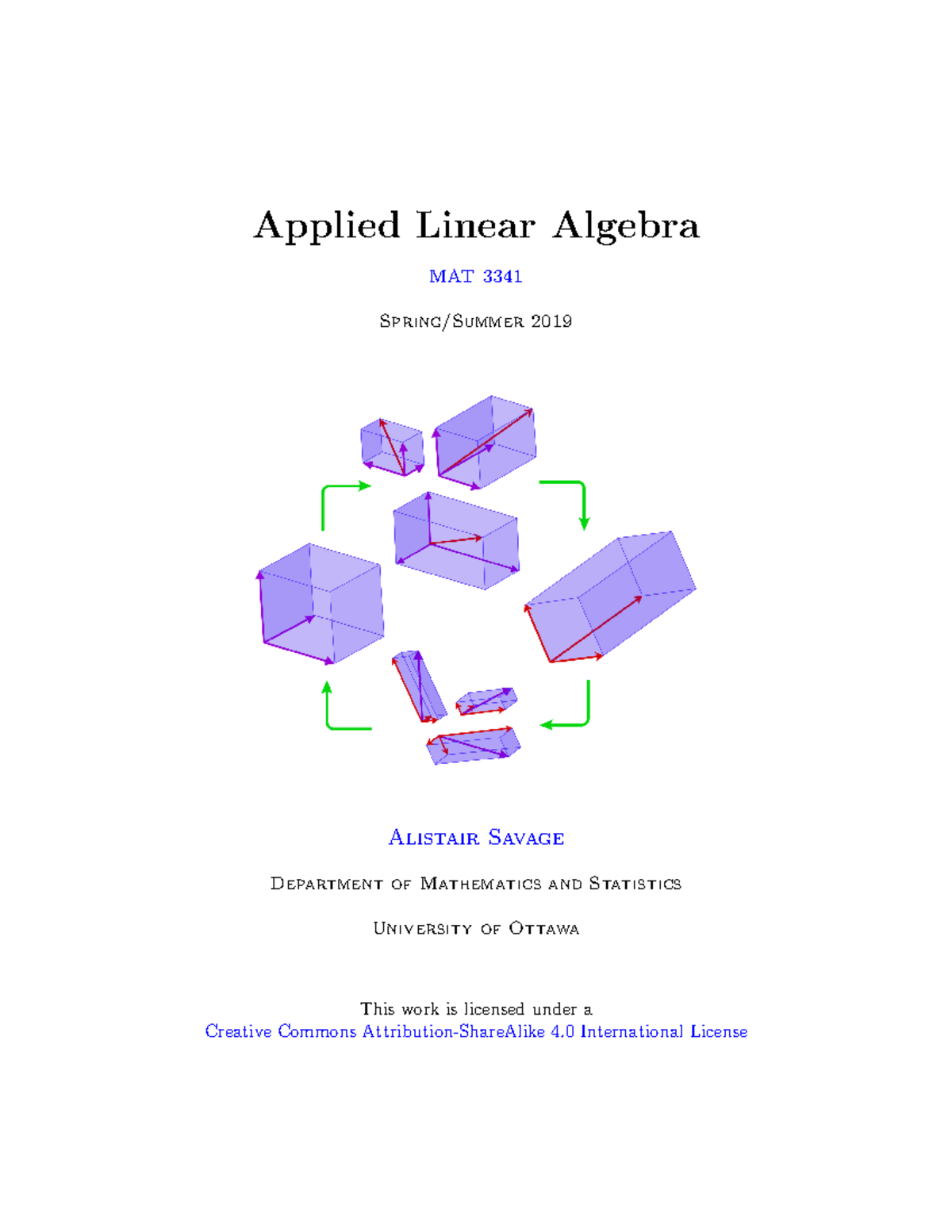 MAT3341-Applied Linear Algebra - Applied Linear Algebra MAT 3341 Spring ...