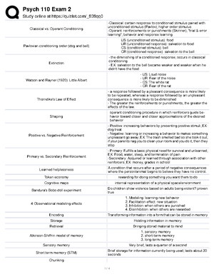 Psych Exam 2 study guide - Transduction - Process of sensation in ...