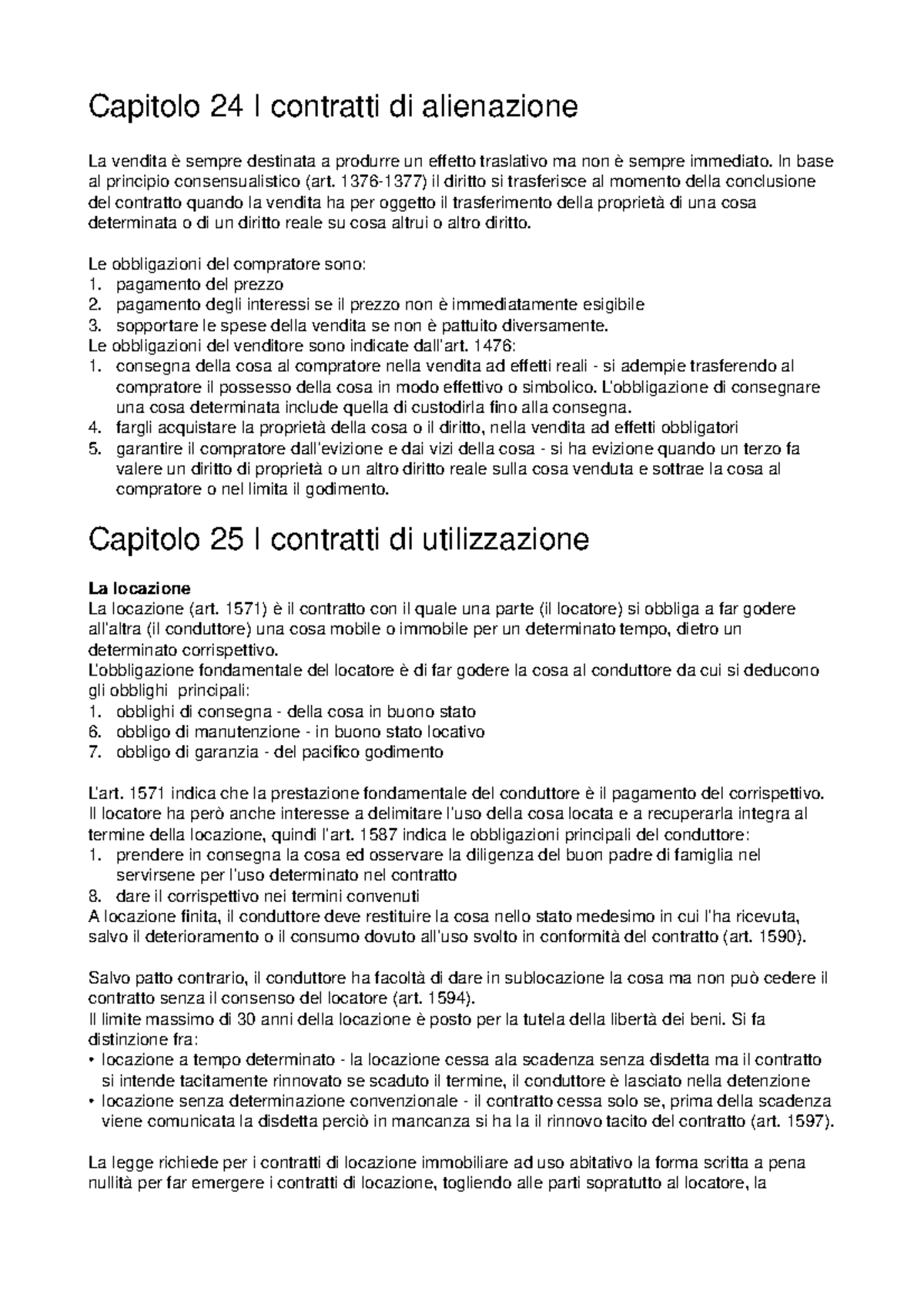 Riassunto Linguaggio E Regole Del Diritto Privato - Tipi Di Contratto ...