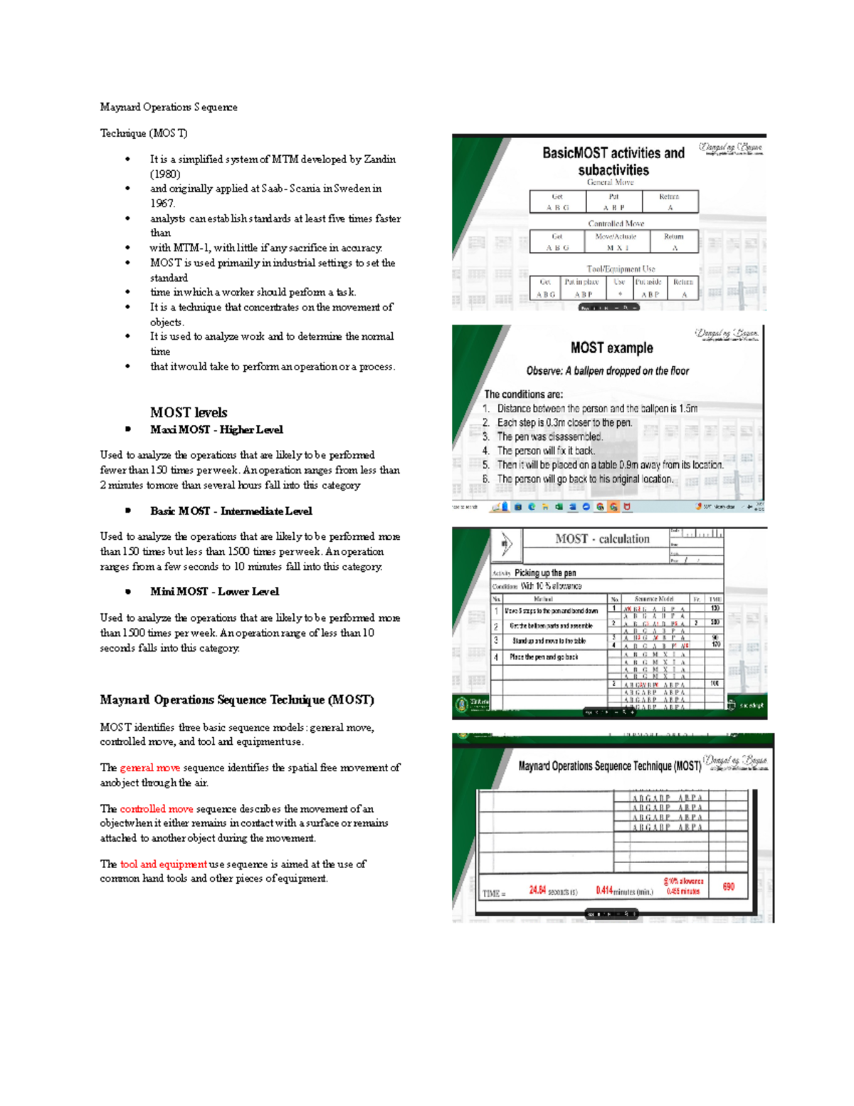 Additional Reviewer IN WSM - Maynard Operations Sequence Technique ...