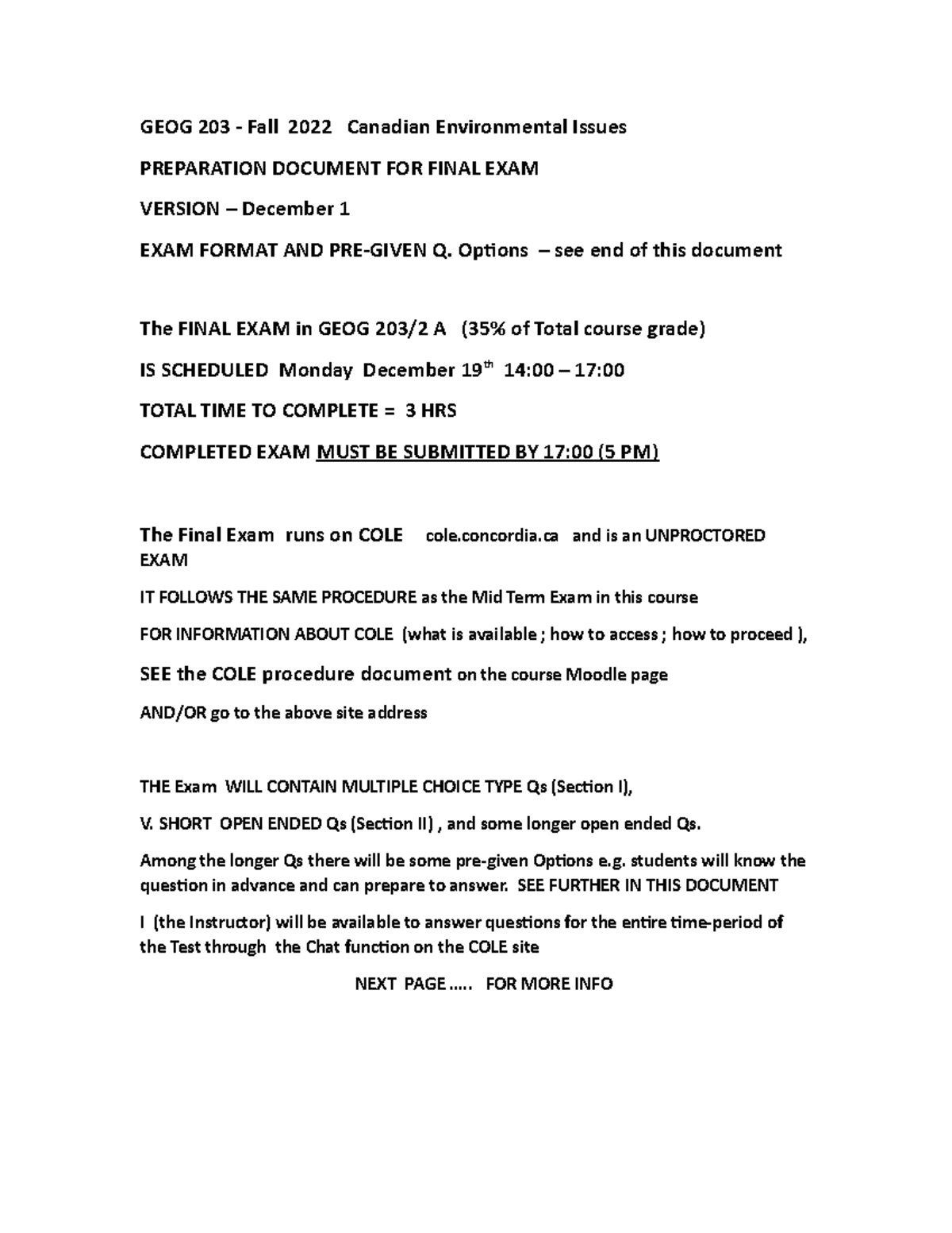 G203F22Fnl Rview Final review of Geog 203 GEOG 203 Fall 2022