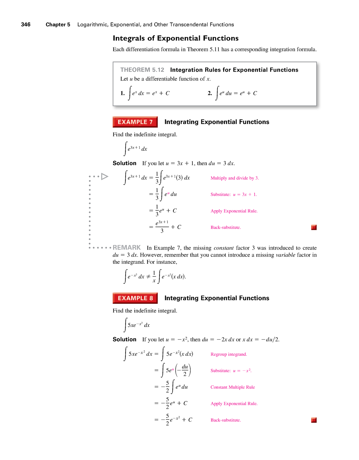 CALC 10 - CALC 10 NOTES - 346 Chapter 5 Logarithmic, Exponential, and ...