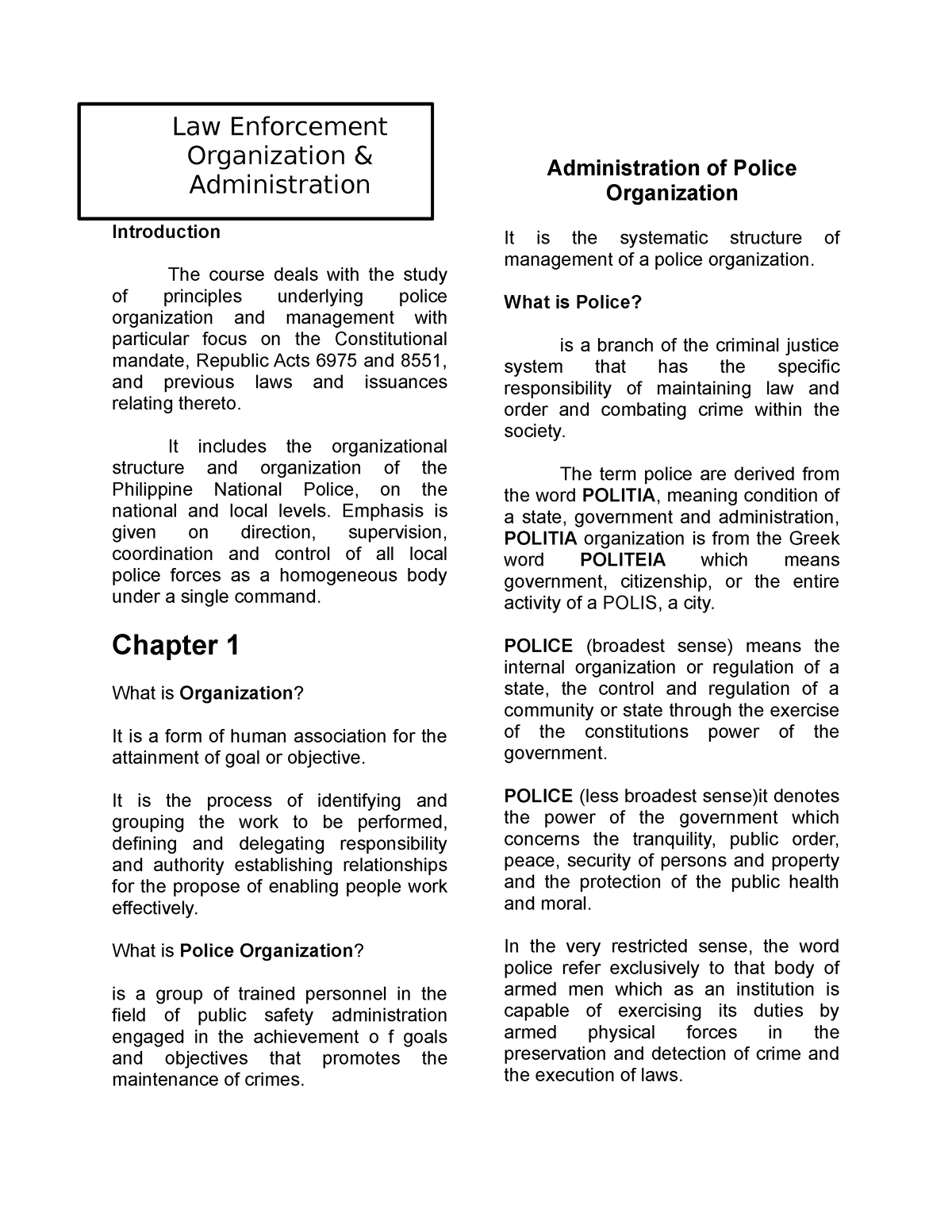research paper topics about law enforcement