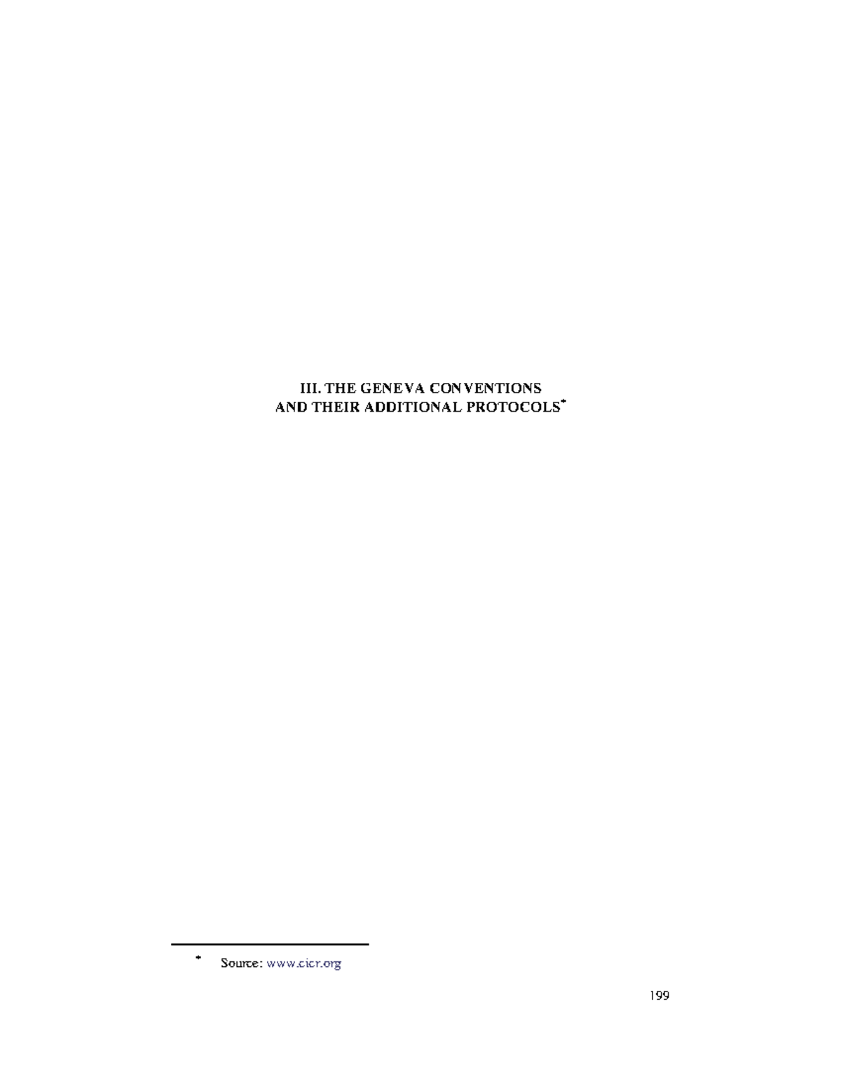 Introductory course on international humanitarian 2007 ihl instruments