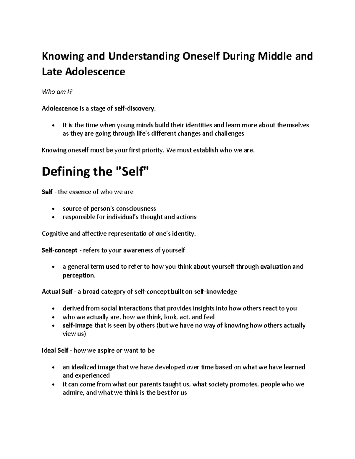 knowing-and-understanding-oneself-during-middle-and-late-adolescence