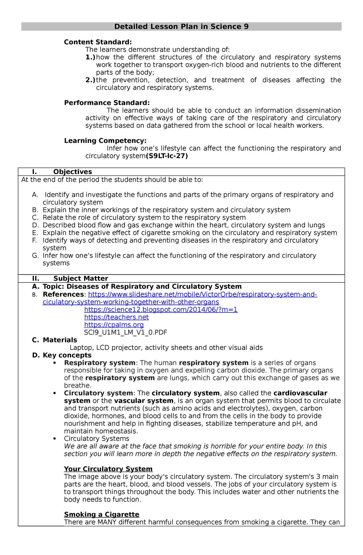 Diseases Of Respiratory And Circulatory Detailed Lesson Plan In   Thumb 1200 1835 