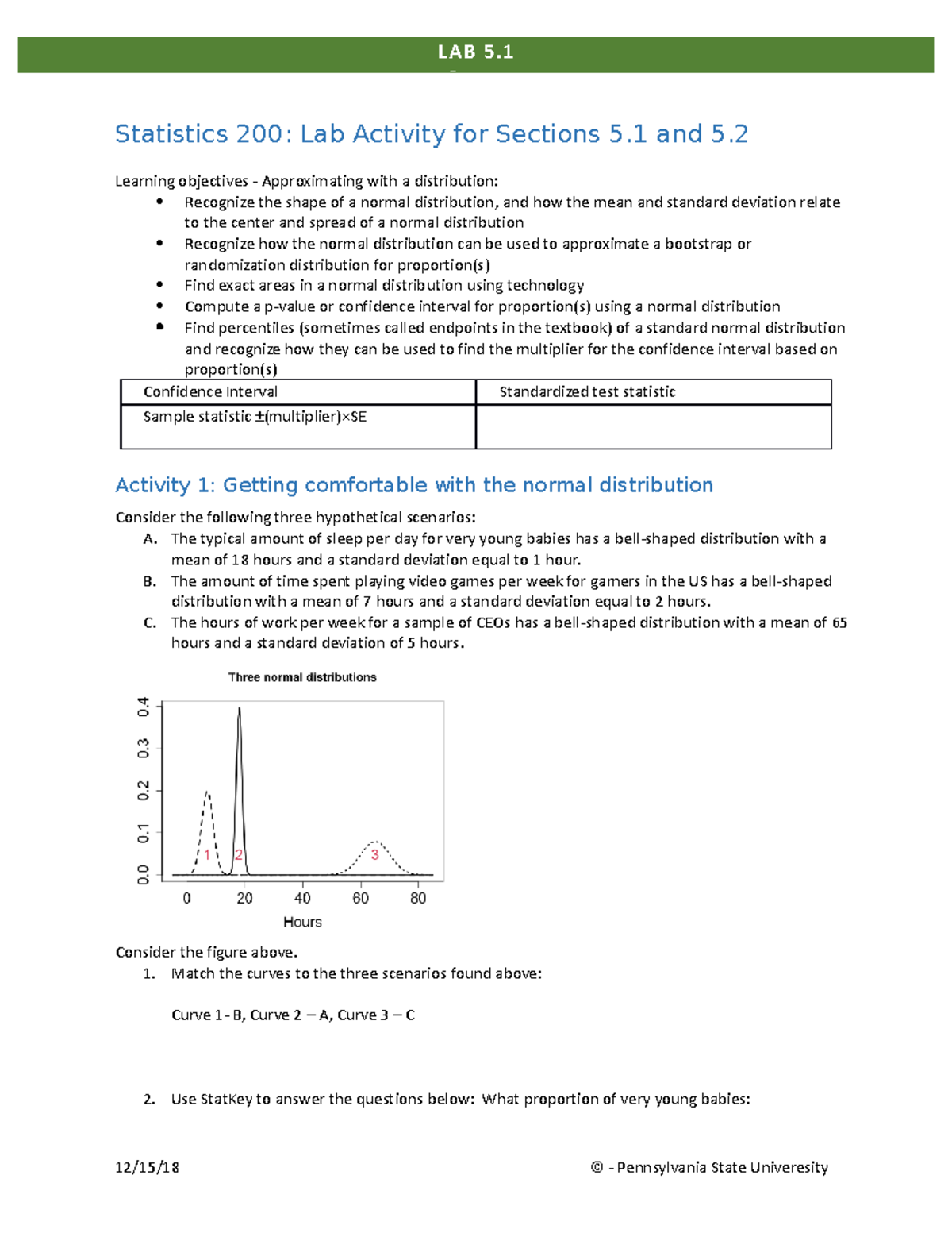 Section 05.1 And 05.2 Shared Lab - Statistics 200: Lab Activity For ...