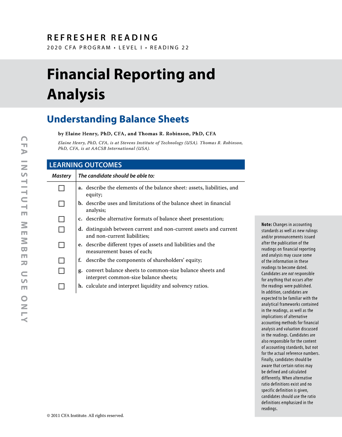 Understanding-balance-sheets - Understanding Balance Sheets By Elaine ...