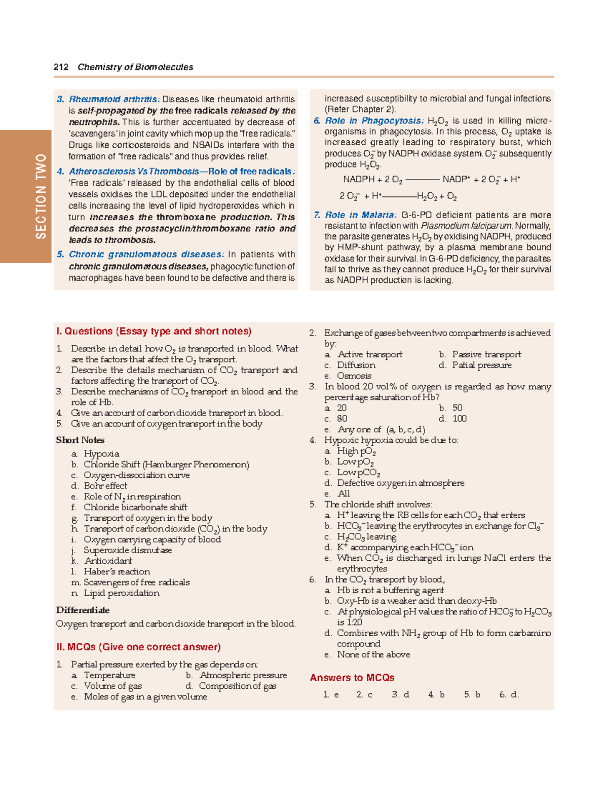 Textbook of Medical105 SECTION TWO 212 Chemistry of Biomolecules I