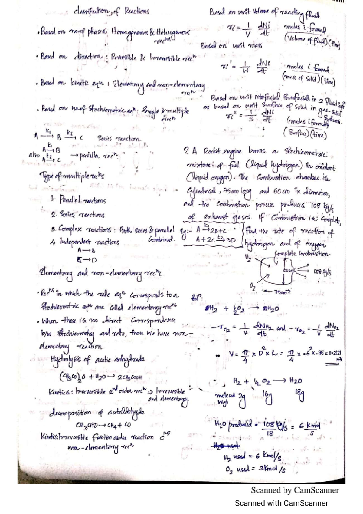 Cre nassim - Useful - Chemical Reaction Engineering - Studocu