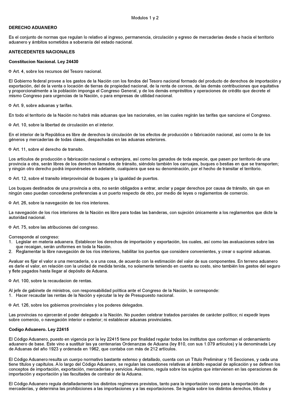 Derecho Aduanero 1 Parcial Pdf Modulos 1 Y 2 Derecho Aduanero Es El Conjunto De Normas Que 6455