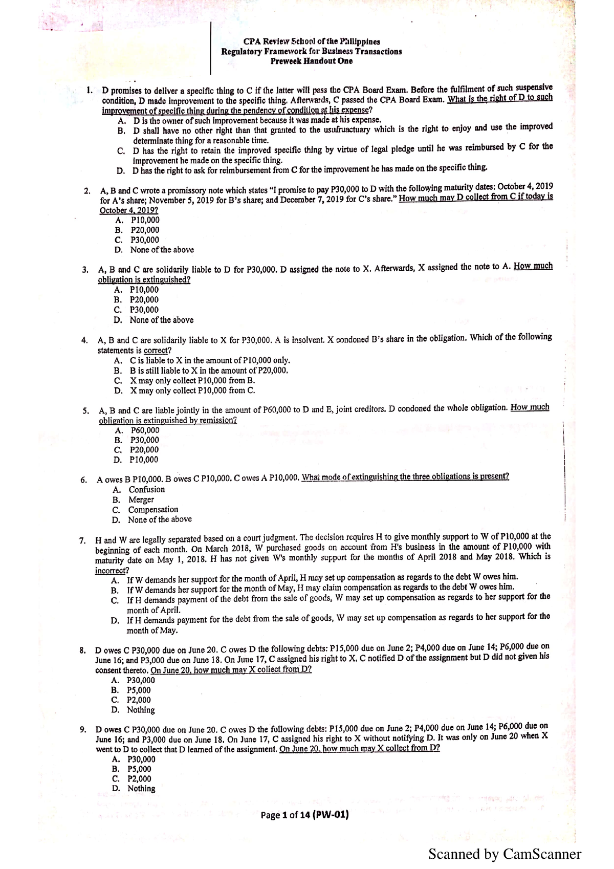 RFBT PRE WEEK HO1 - RFBT PRE WEEK HO1 - Income Taxation - Studocu