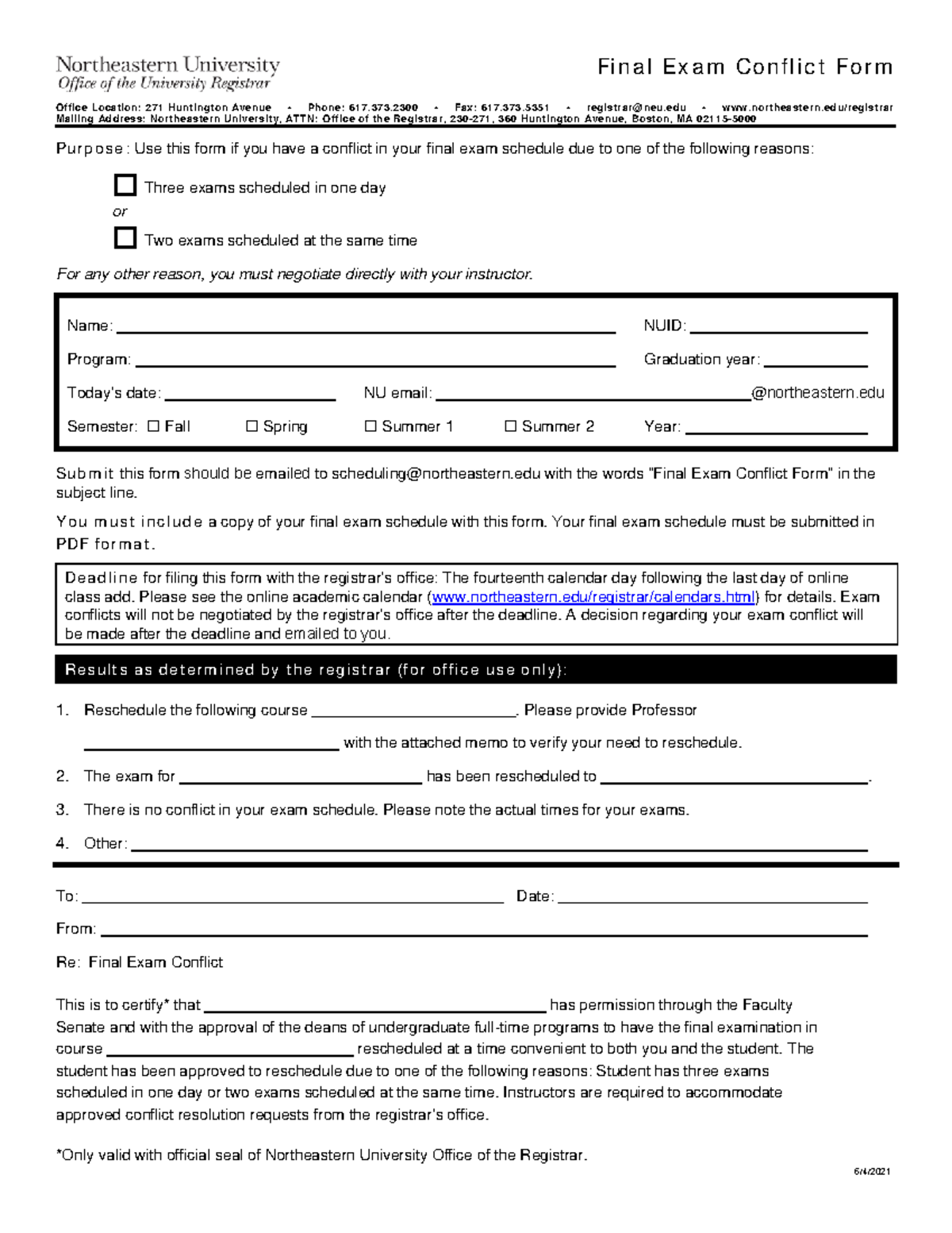 Form-finex-conflict - conflict form - 6 / 4 /20 21 Fi n a l Ex a m Co n ...