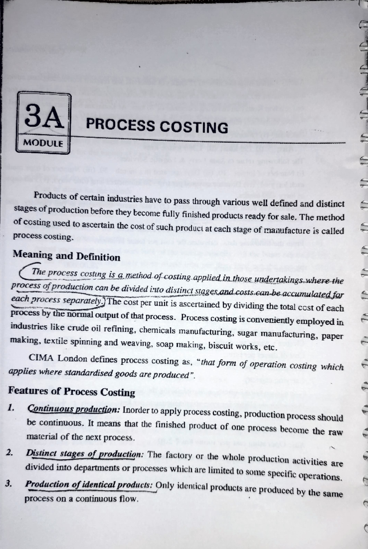BCom Cost accounting -II..3A. Process costing - Cost Accounting II ...