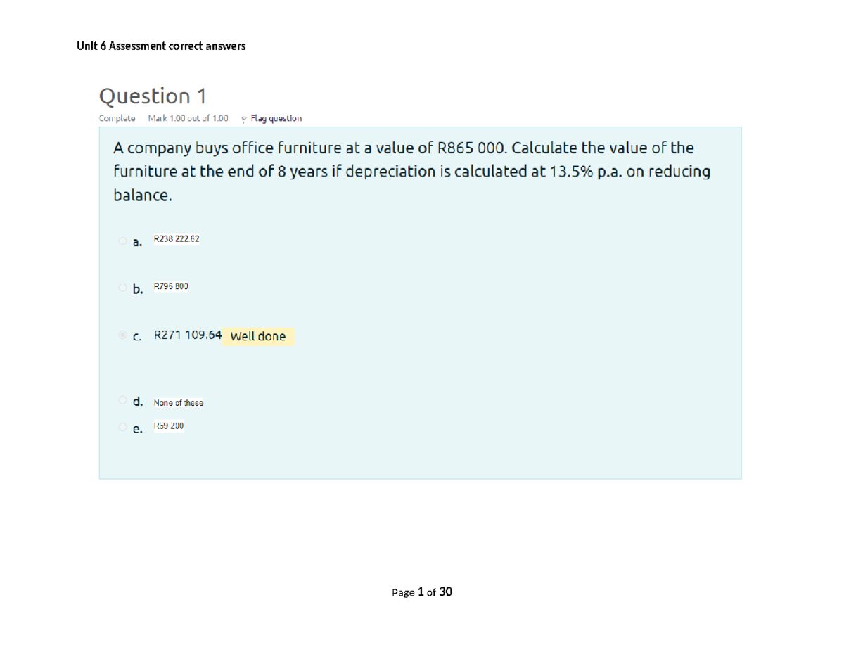 Unit 6 Assessment Correct Answers Studocu Unit 6 Assessment Correct Answers Studocu