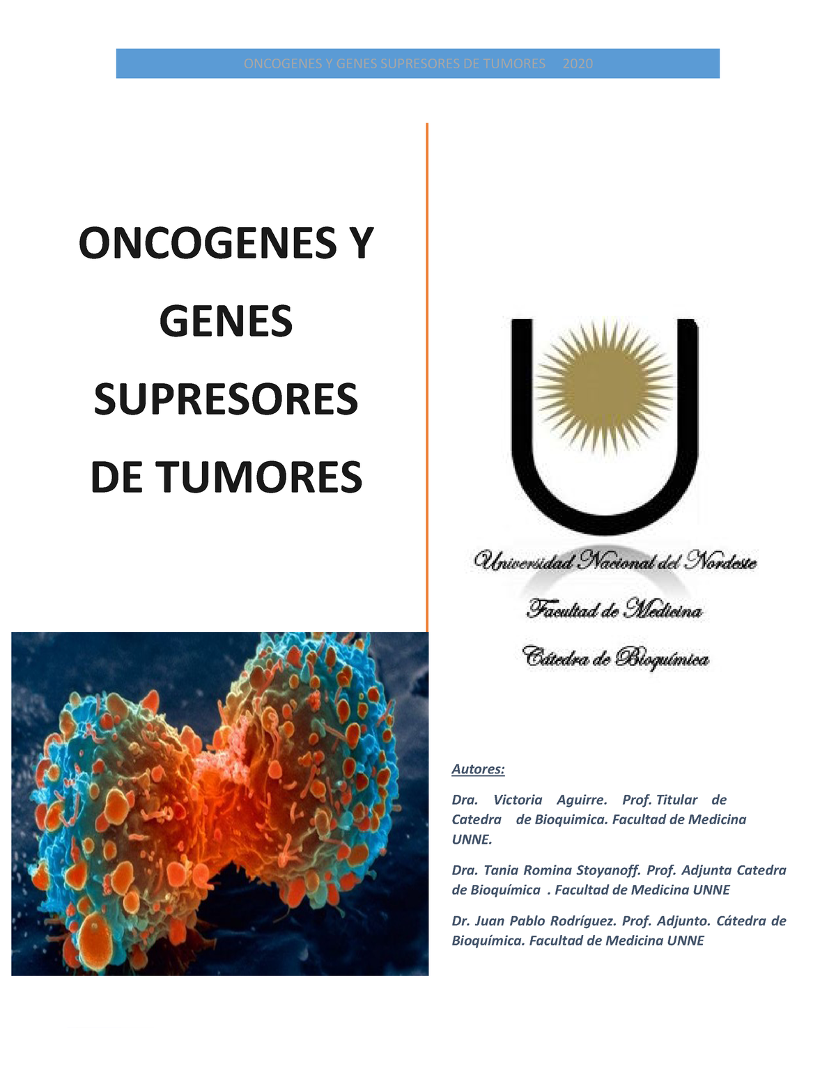 Oncogenes -GST . Guia De Estudio - ONCOGENES Y GENES SUPRESORES DE ...