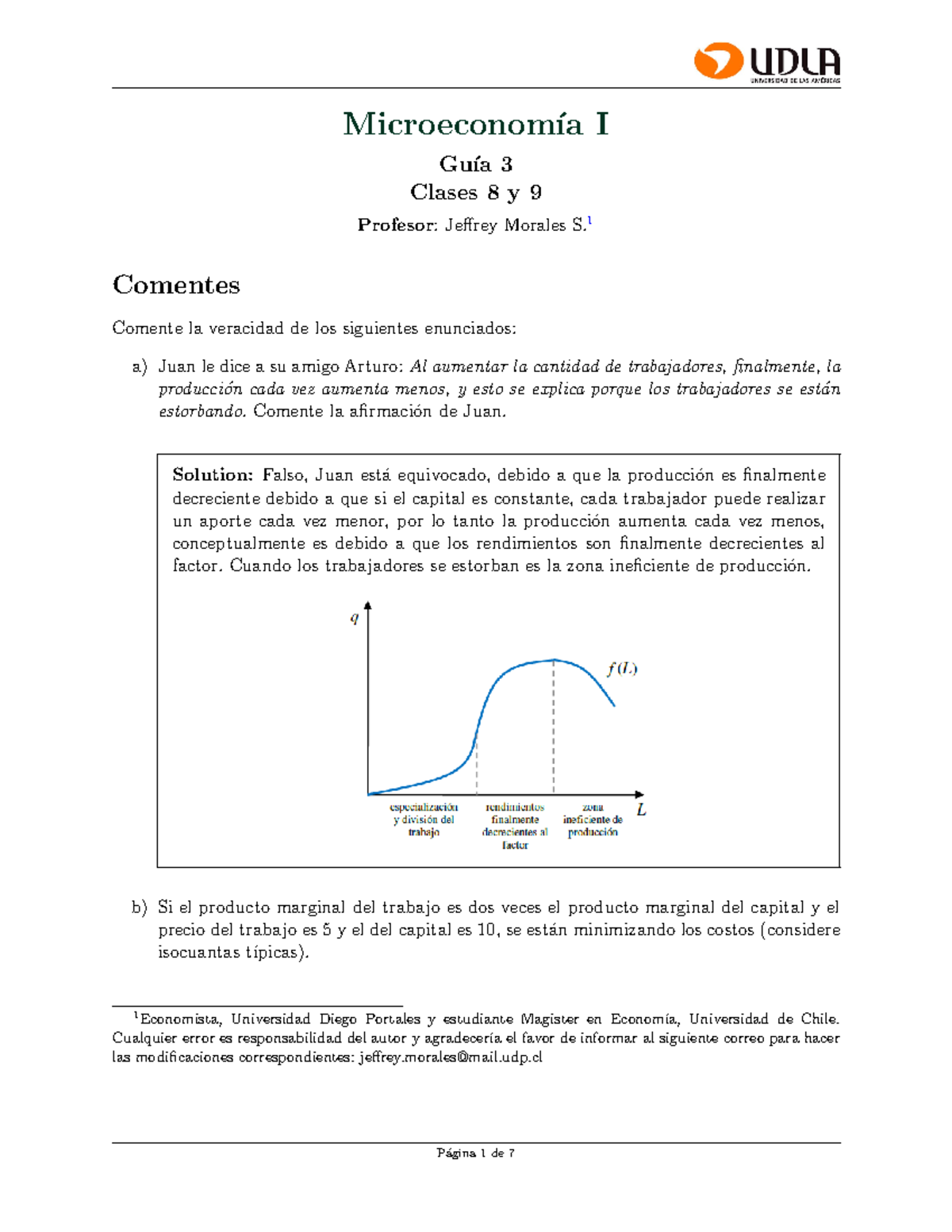 Gu A 3 Microeconom A I UDLA Corregida - Microeconom ́ıa I Gu ́ıa 3 ...