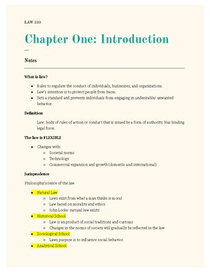 Chapter 5 Constitutional Law - Chapter 5: Constitutional Law ___ Notes ...
