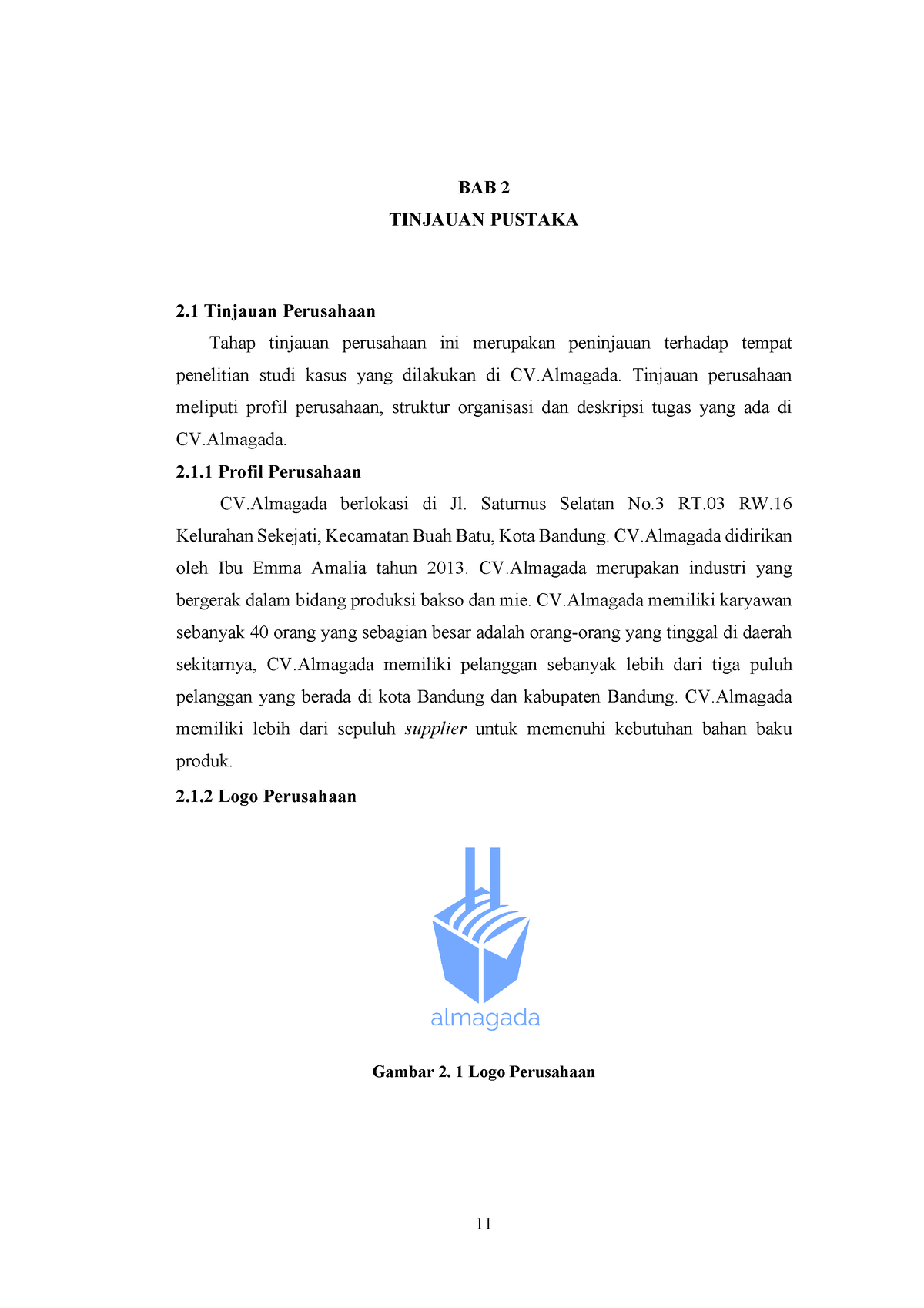 Bab 2 Pembangunan Sistem Informasi Supply Chain Management (SCM) Di CV ...