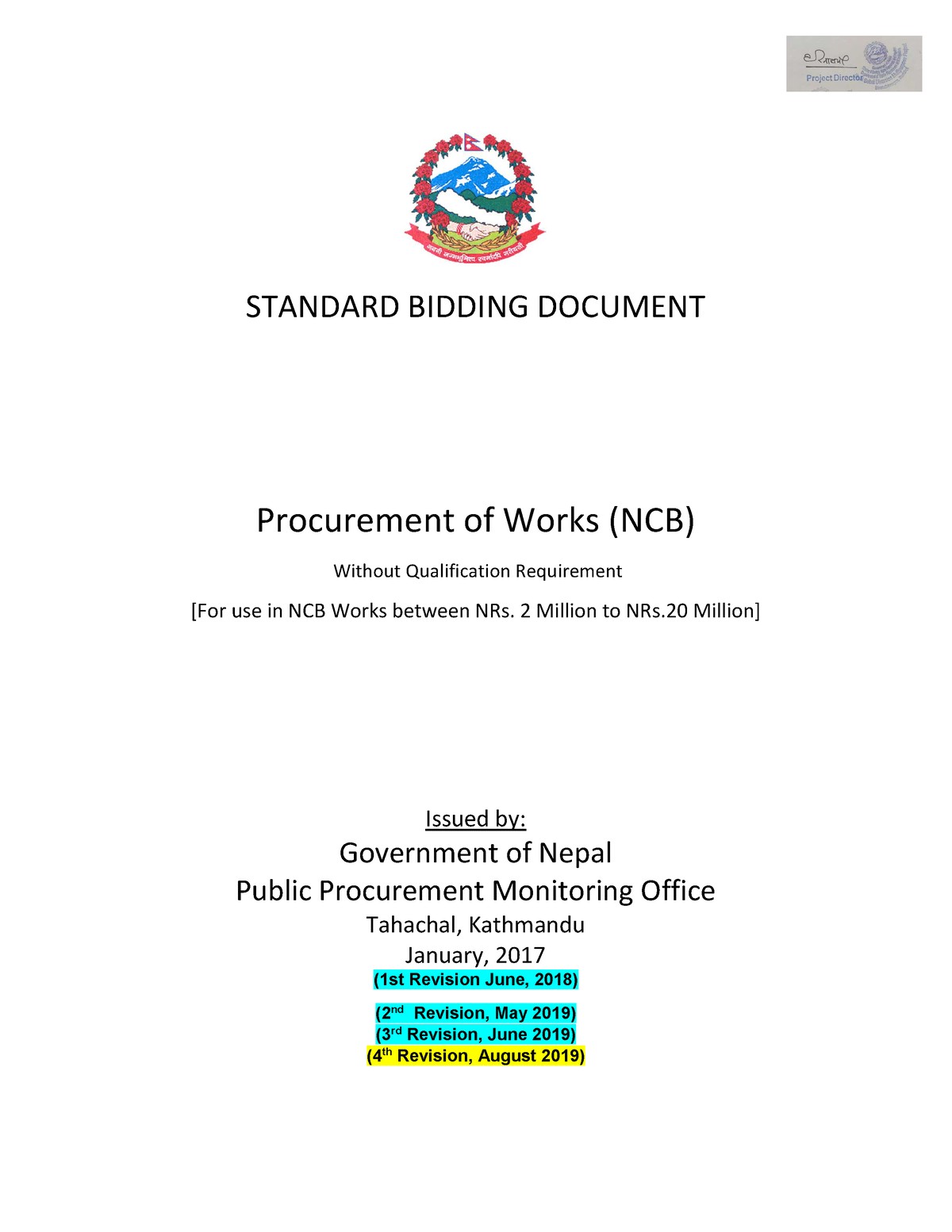 BID Document (19) - Copy - STANDARD BIDDING DOCUMENT Procurement Of ...