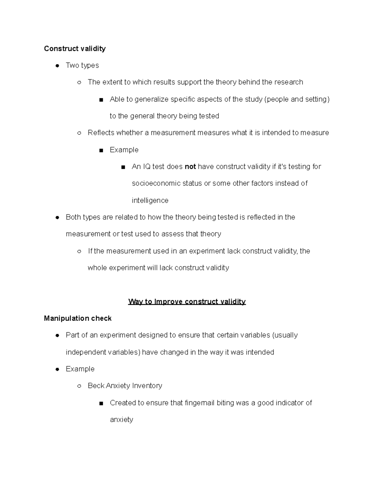 experimental research validity