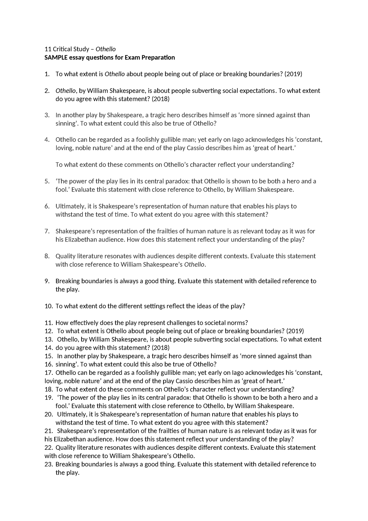 ctel 2 sample essay questions