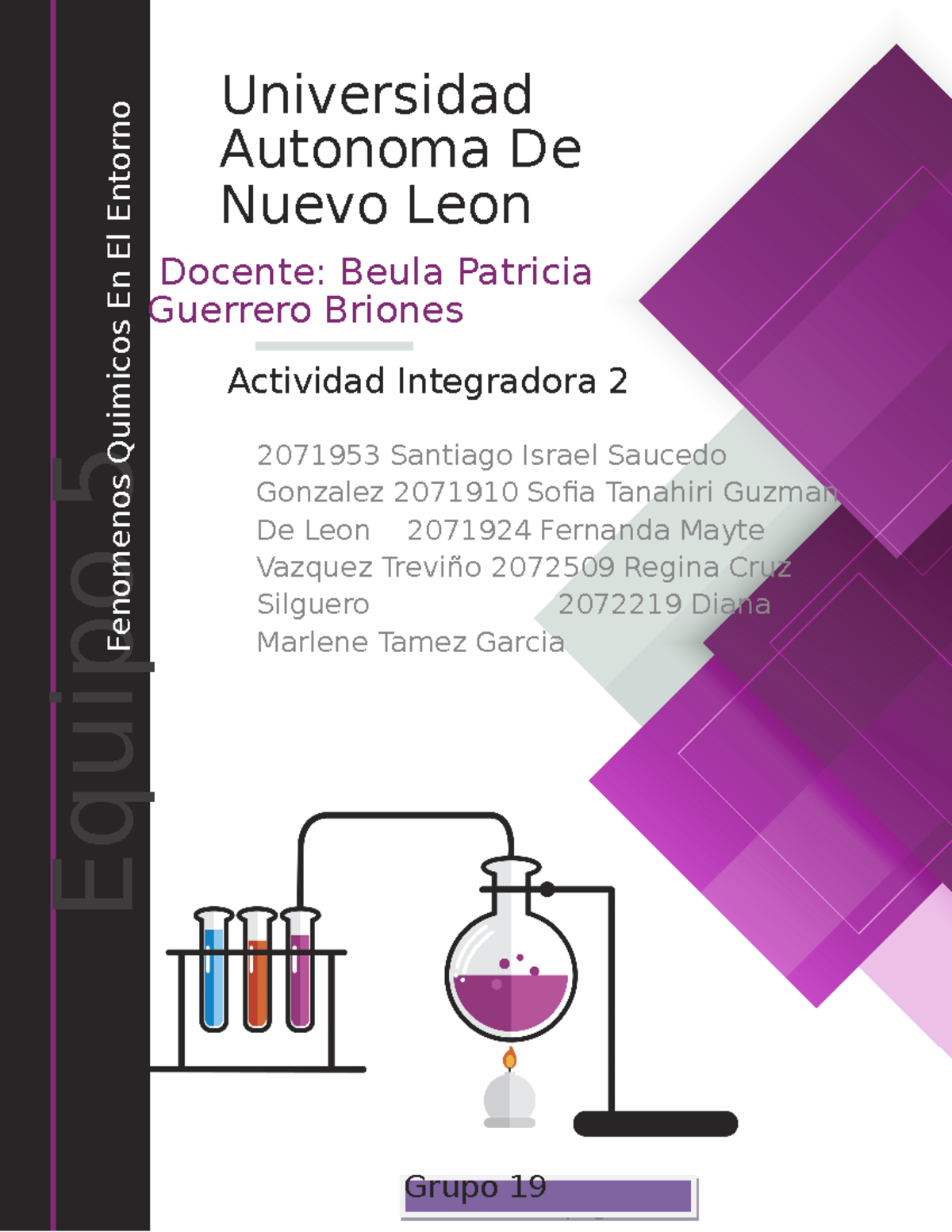 Actividad integradora quimicae 2 - Universidad Autonoma De Nuevo Leon ...