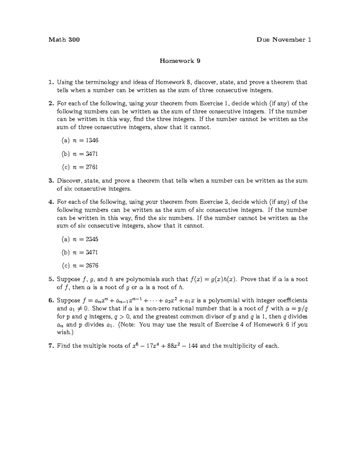 300f07hw9-hws-given-in-class-for-math-300-carl-cowen-courses-math