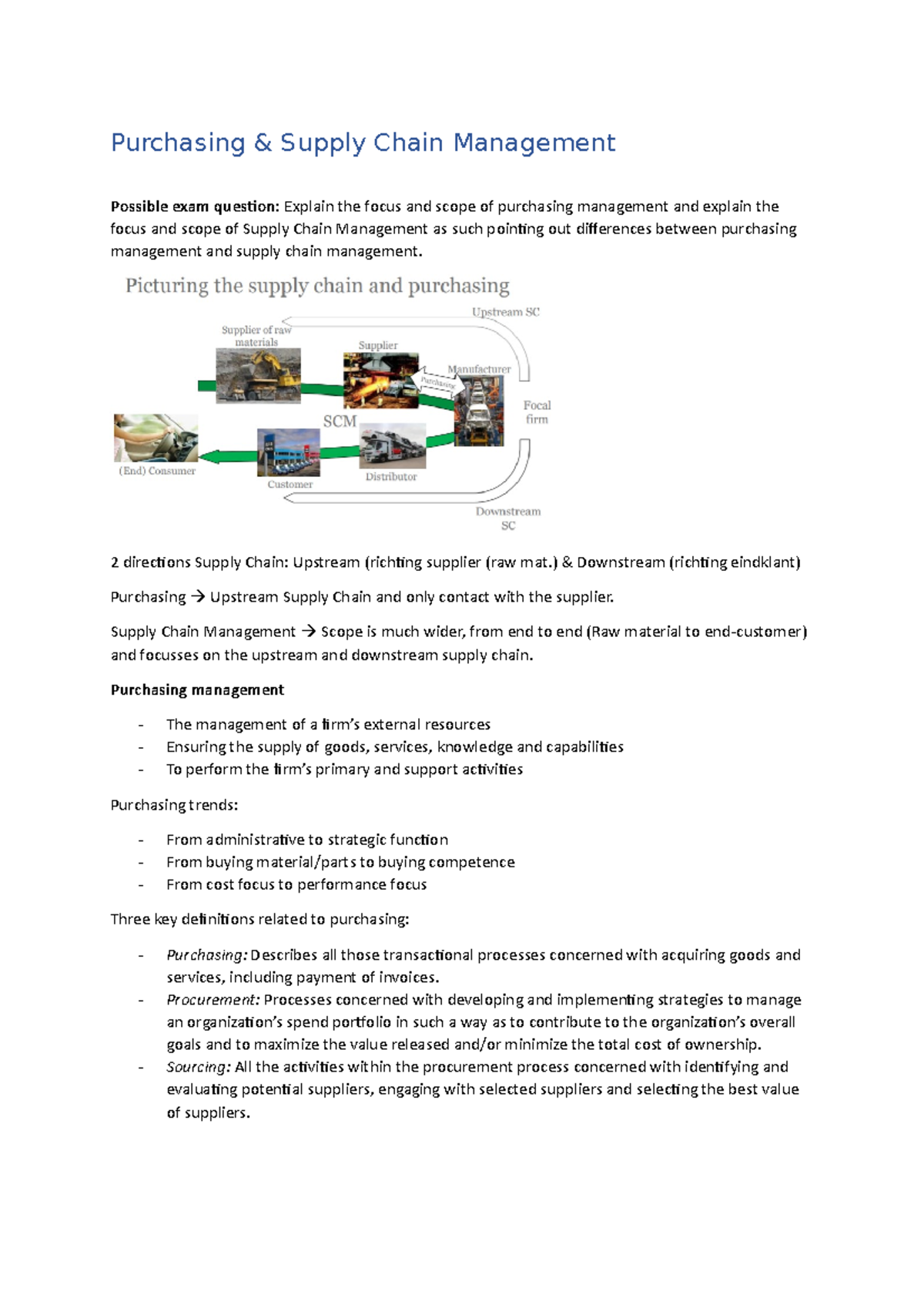 Purchasing & Supply Chain Management Lectures + Book - Purchasing ...