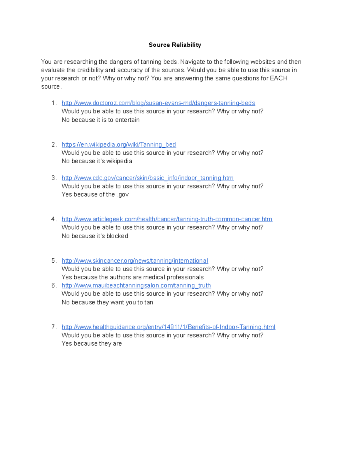 Carter Hawe,Dalton Francis Copy of Source ReliabilityTanning Beds