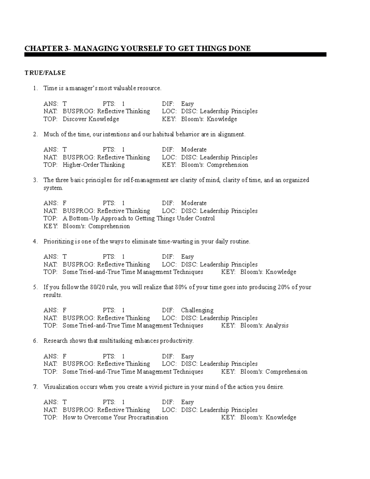 Chapter 3 capretta CHAPTER 3 MANAGING YOURSELF TO GET THINGS DONE