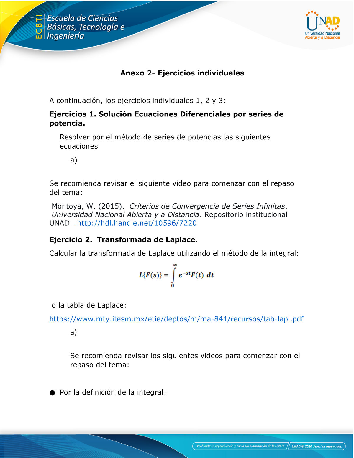 Anexo 2- Ejercicios Individuales - Tareas 4 - Anexo 2- Ejercicios ...