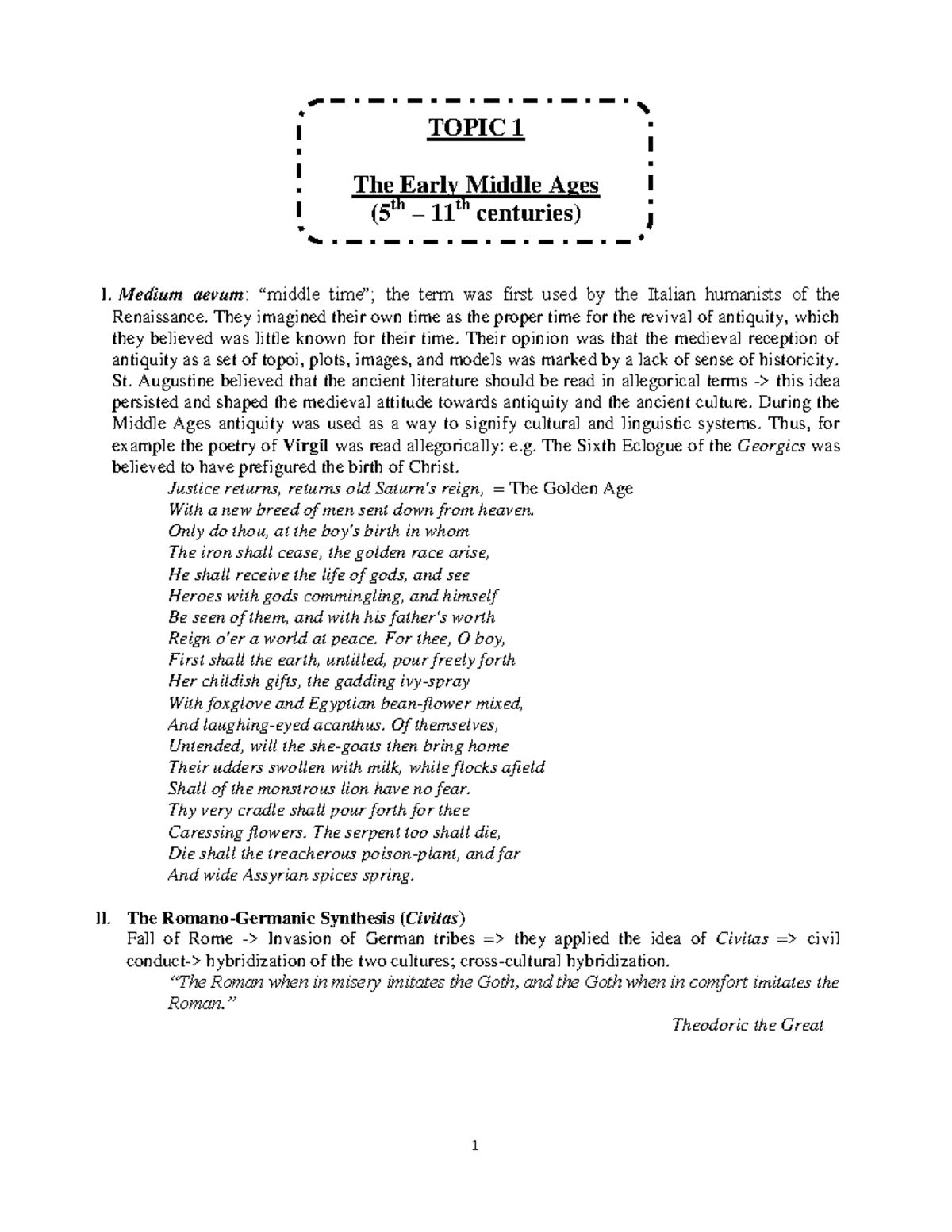 Medieval Literature: Stories From The Ages - 2damm24