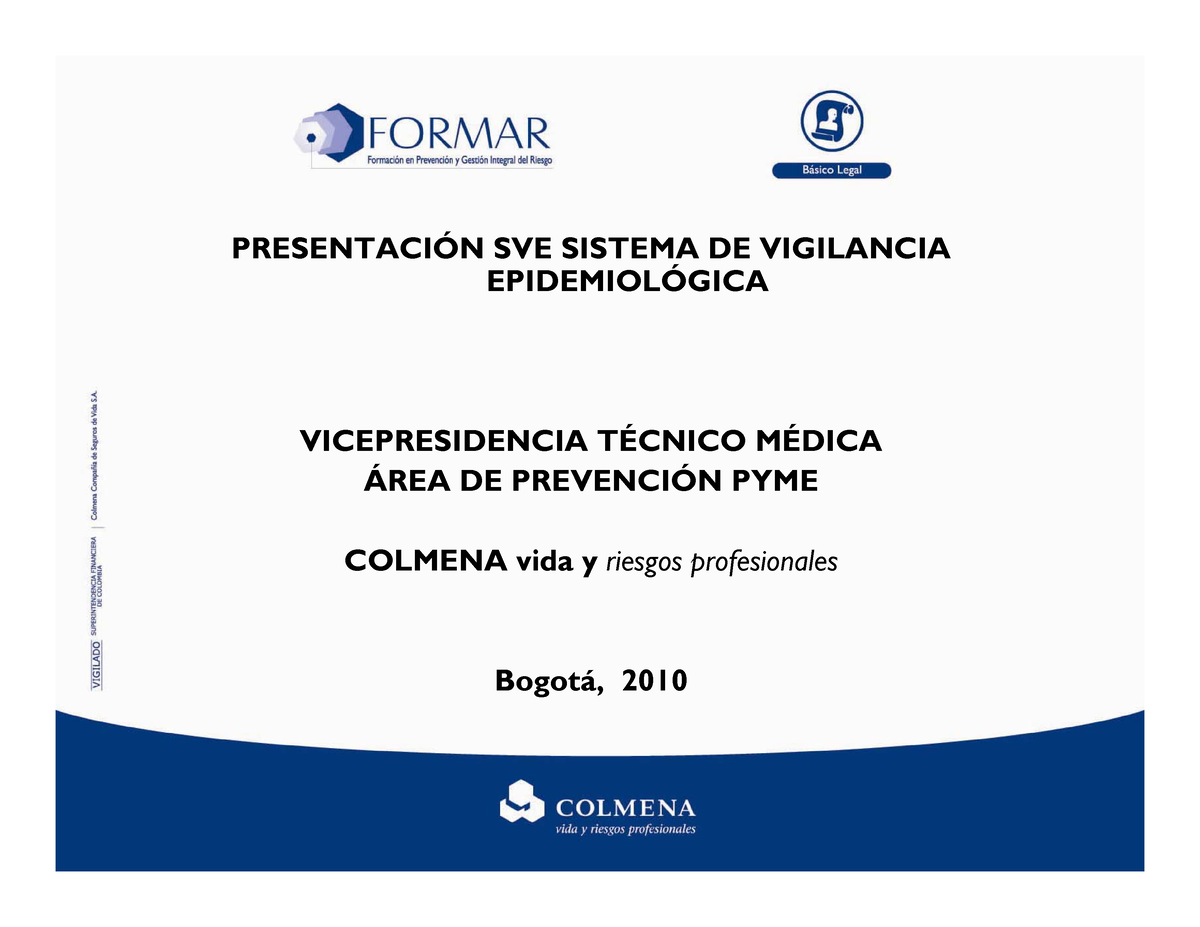 Presentacion SVE - ANALISIS - PRESENTACI”N SVE SISTEMA DE VIGILANCIA ...