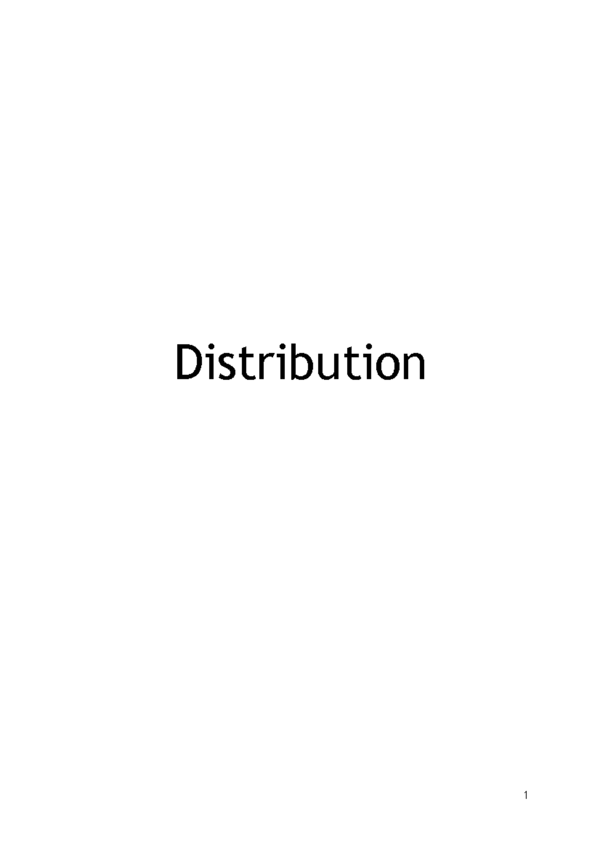 Droit de la distribution Distribution 1 Les complexes Ces complexes dans un cadre plus large