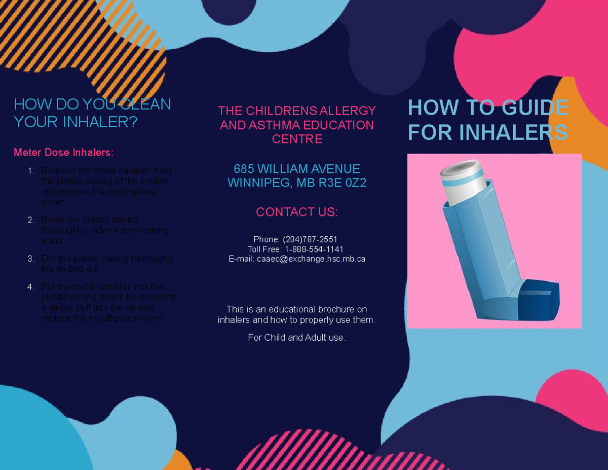 NRSG198 Brochure HOW DO YOU CLEAN YOUR INHALER? Meter Dose Inhalers