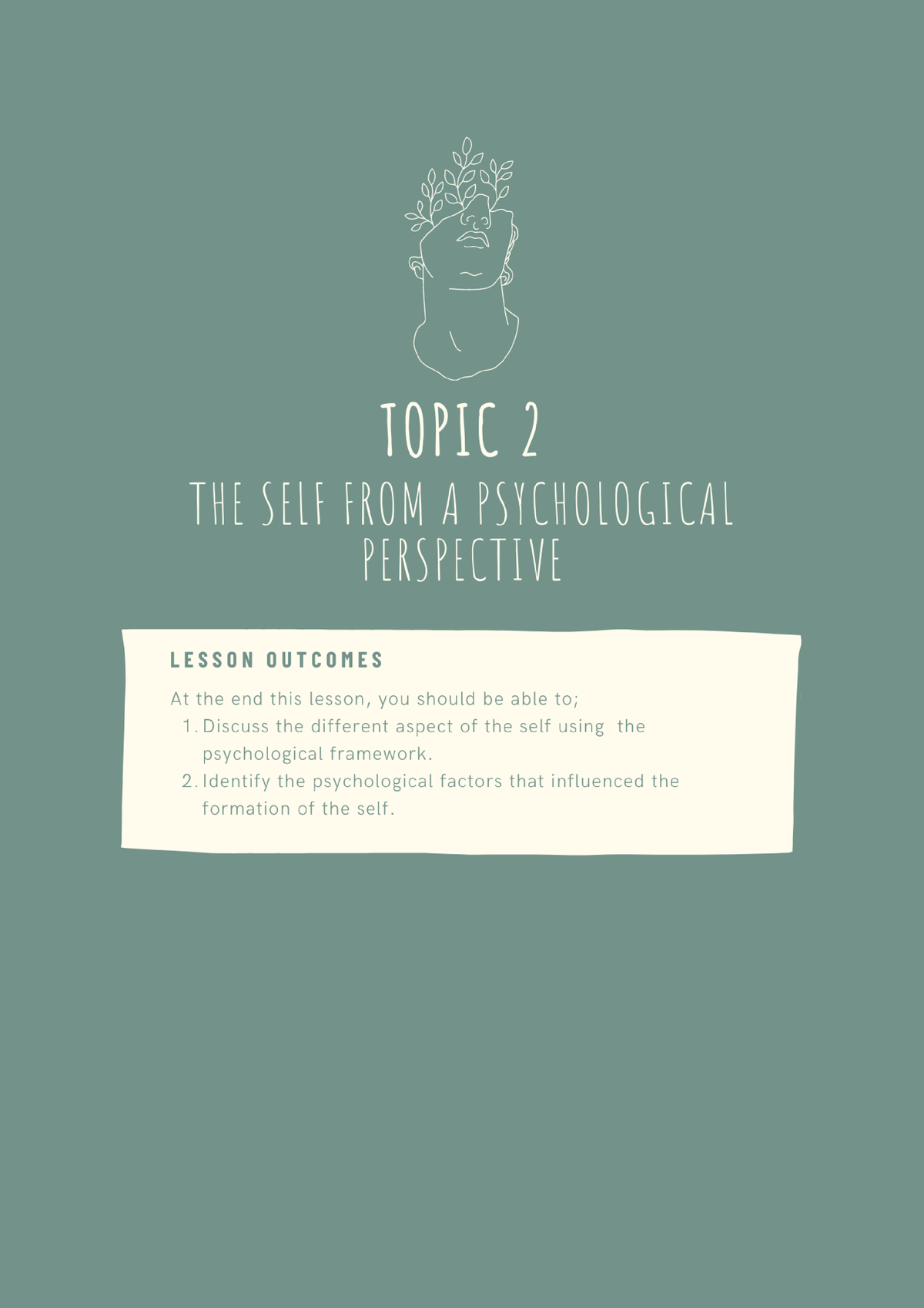 2. The Self From A Psychological Perspective - INTRODUCTION Psychology ...