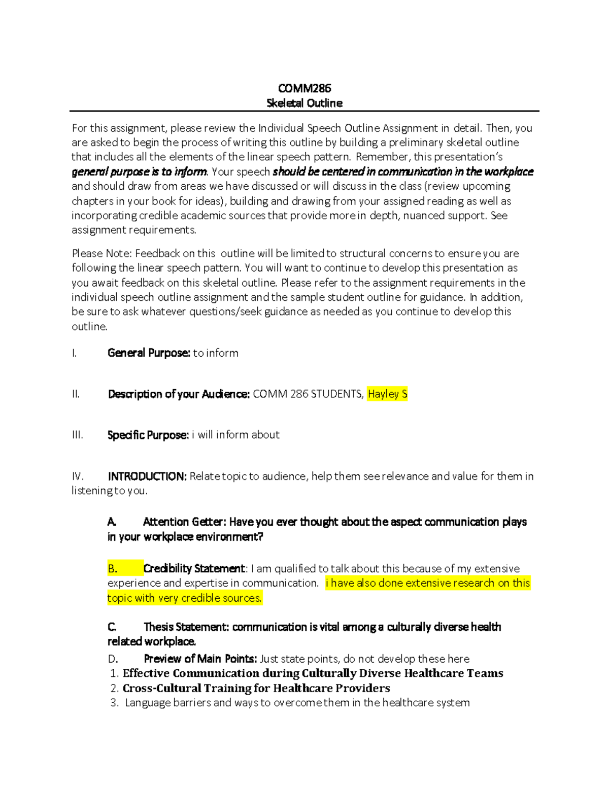 skeletal sample outline for quantitative thesis format