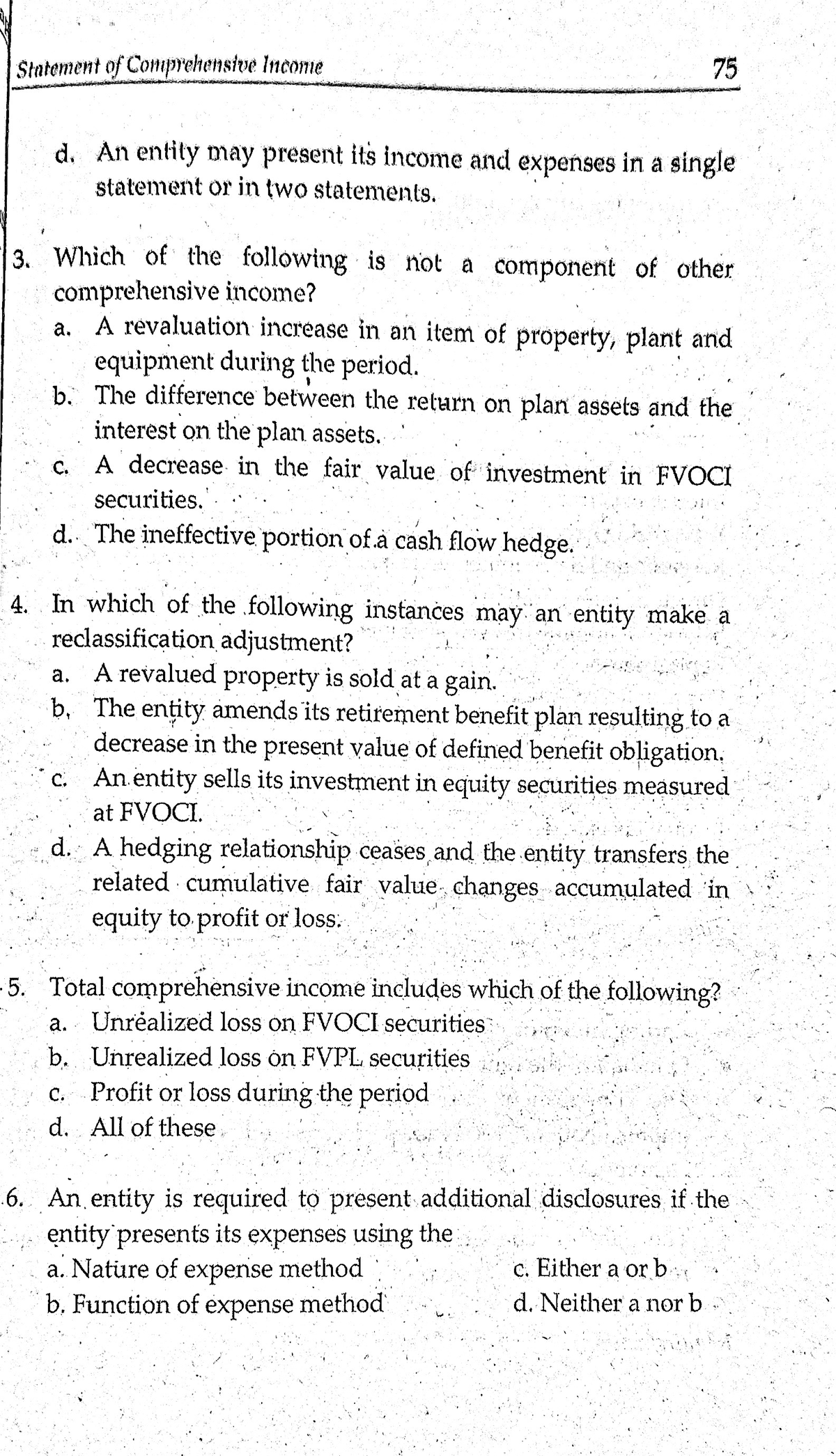 IA3 Comprehensive Income - Statement of Comprehensive Income 75 d. An ...