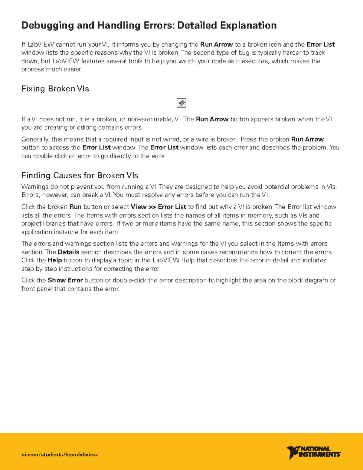 6. Debugging And Handling Errors - The second type of bug is typically ...