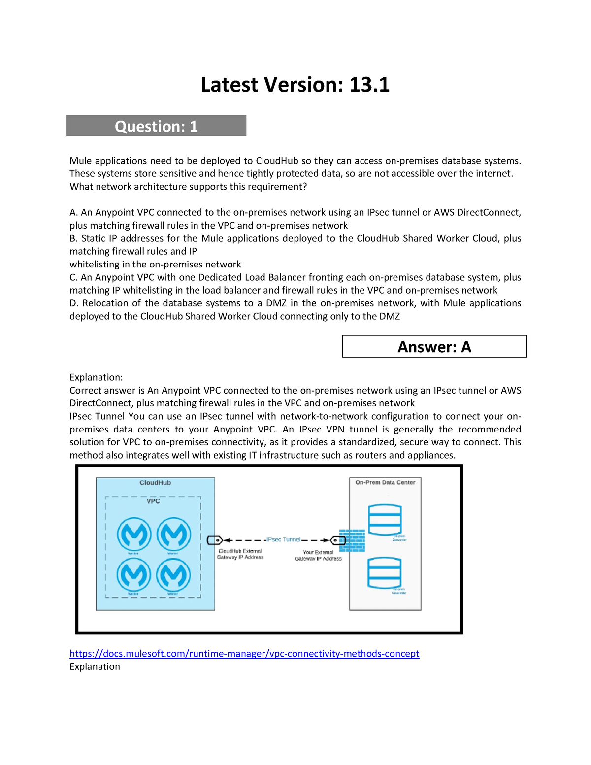 MCIA-Level-1 Latest Exam Practice