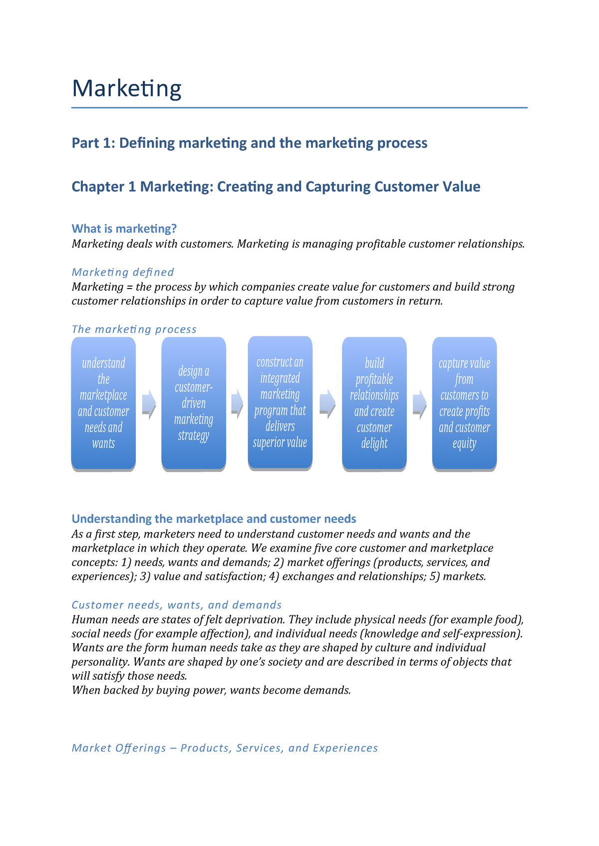 principles of marketing chapter 8 quizlet